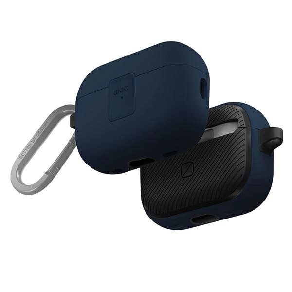 UNIQ Clyde Lock Case för AirPods Pro 2 (2022/2023) - blå-mörkgrå