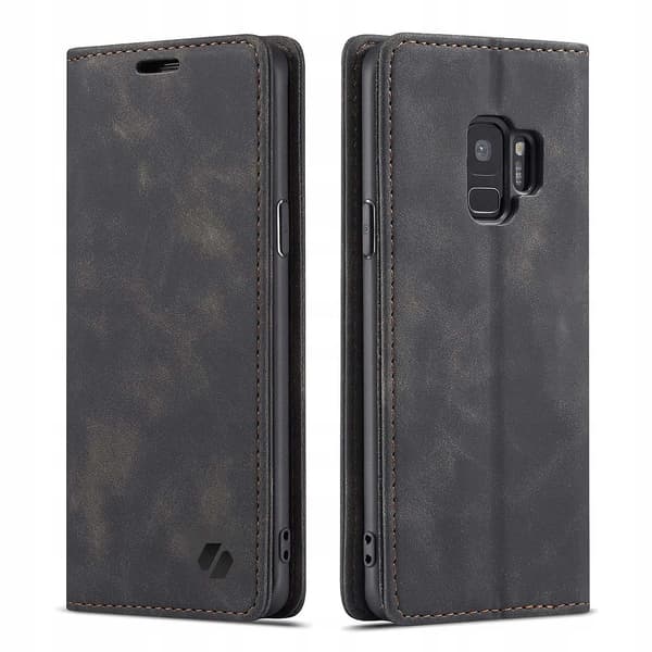 Spacecase Väska Galaxy S9 Svart Läder För Samsung