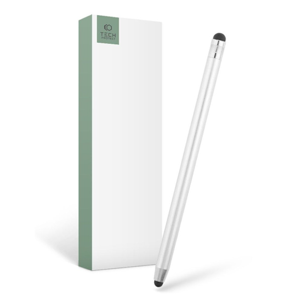 TECH-PROTECT TOUCH STYLUS PENN SØLV