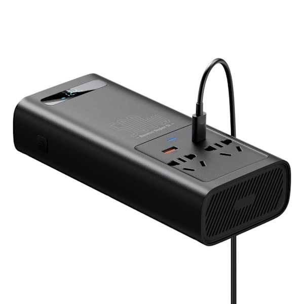 Baseus Car Inverter Converter 150W 12V / 500W 220V (EU og CN Plugg) Svart (CGNB000101)