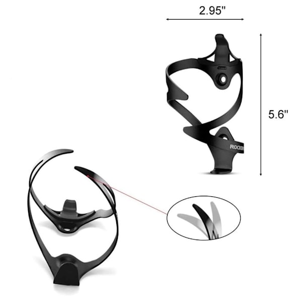 ROCKBROS CYKEL FLASKESTATIVHOLDER HOLDBAR TIL STEM SORT