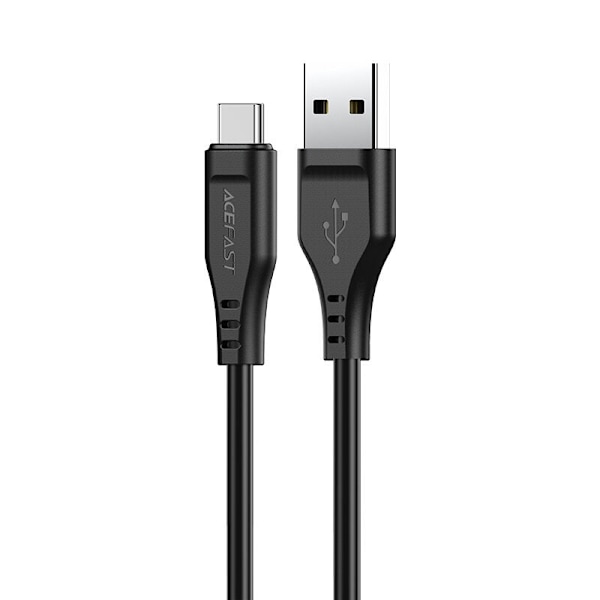 ACEFAST KABEL LANG STÆRK HOLDBAR USB - USB C 1.2M, 3A SORT