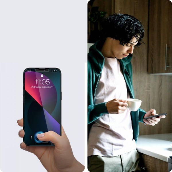HÆRDET GLAS SPIGEN GLAS.TR "EZ FIT" 2-PACK IPHONE 13 PRO