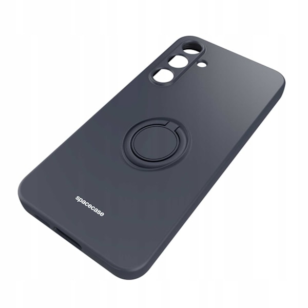 Spacecase Silikonecase Ring För Samsung Galaxy A55 5G Svart