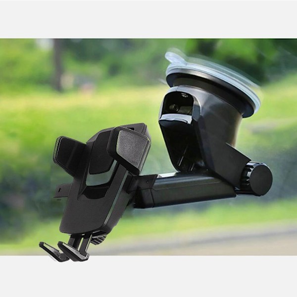 TELESKOPISK JUSTERBAR CARBOARD HOLDER? DASHBOARD? SORT