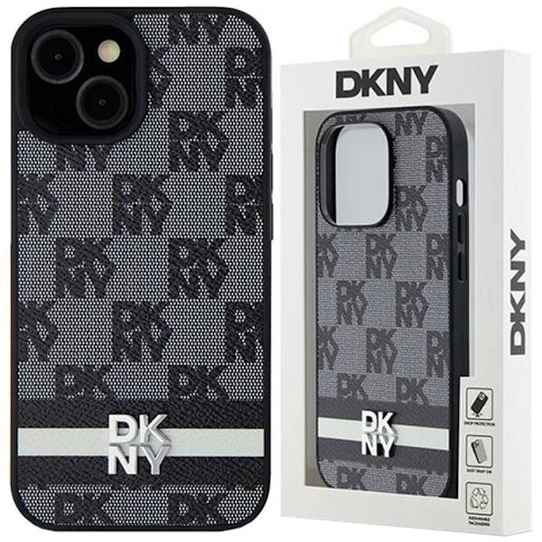 DKNY skinnrutet monomønster og trykt stripedeksel til Samsung Galaxy S24 Ultra - svart