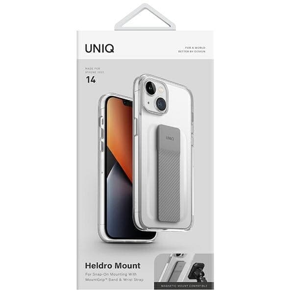 UNIQ HELDRO MOUNT ETUI TIL IPHONE 14 - GENNEMSIGTIG
