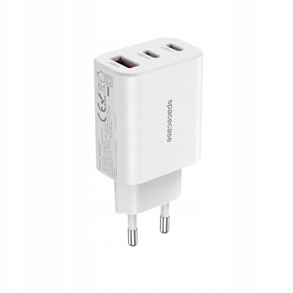 Rymdfall Usb Laddare 30W Piston För Telefon Typ C Vit Sc004W