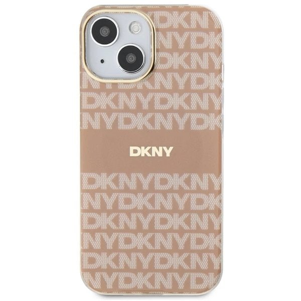 DKNY IML Mono & Stripe MagSafe beskyttelsesveske for iPhone 15/14/13 - Rosa