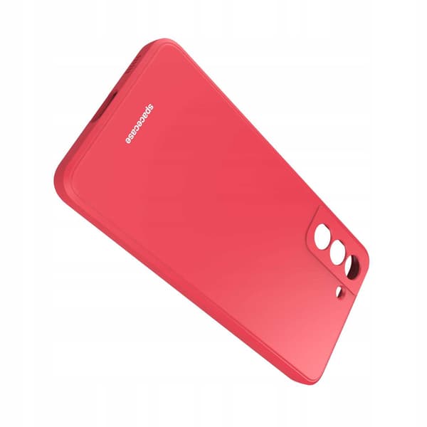Spacecase Silikonfodral För Samsung Galaxy S21 Röd