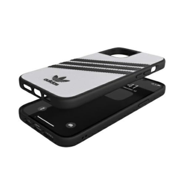 Adidas ELLER Formgjutet fodral PU iPhone 12 Pro Max vit-svart/vit-svart 42239