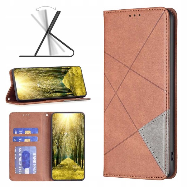 Zaps Origami Plånboksfodral För Motorola G04 G24 G24 Power Brunt Skydd