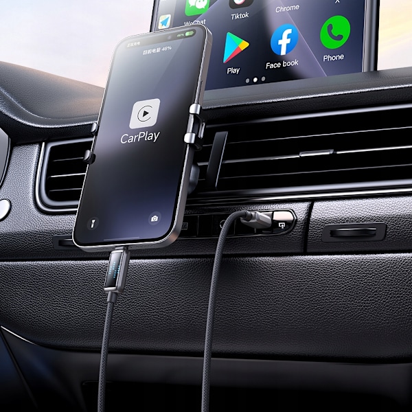 MCDODO LADDARE USB-C BLIXT SNABB LADDNINGSKABEL FÖR IPHONE 1M LED