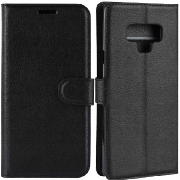 Litchi Case Samsung Galaxy Note 9 Svart Skydd