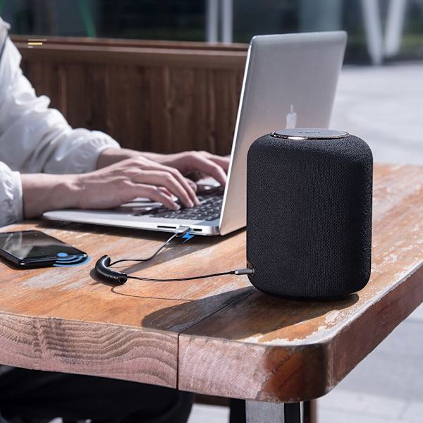 Baseus BA01 Bluetooth 5.0 lydmottakerkabel lydadapter AUX-tilkobling svart (CABA01-01)