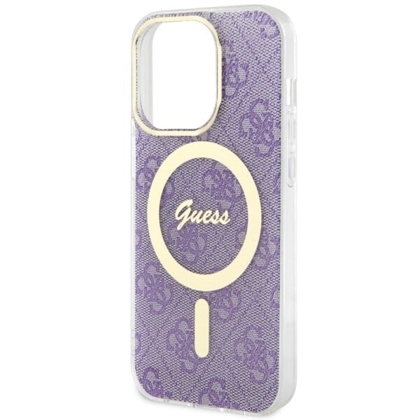 Guess GUHMP14LH4STU-deksel til iPhone 14 Pro lilla/lilla hardt deksel 4G MagSafe