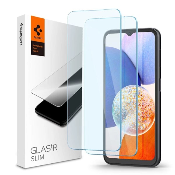 SPIGEN GLAS.TR SLANKT HÆRDET GLAS TIL SAMSUNG GALAXY A15 4G / 5G / A25 5G - 2 STK.