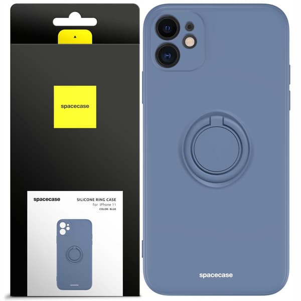 Spacecase Silikonringsfodral För Iphone 11 Blå