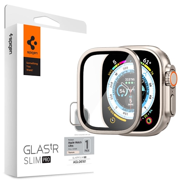 HÆRDET GLAS SPIGEN GLAS.TR SLIM PRO APPLE WATCH ULTRA (49 MM) TITANIUM