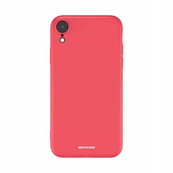 Spacecase Silikonfodral För Iphone Xr Rött Skydd