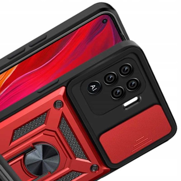 Spacecase Case Cover För Oppo Reno 5 Lite Rött Skydd
