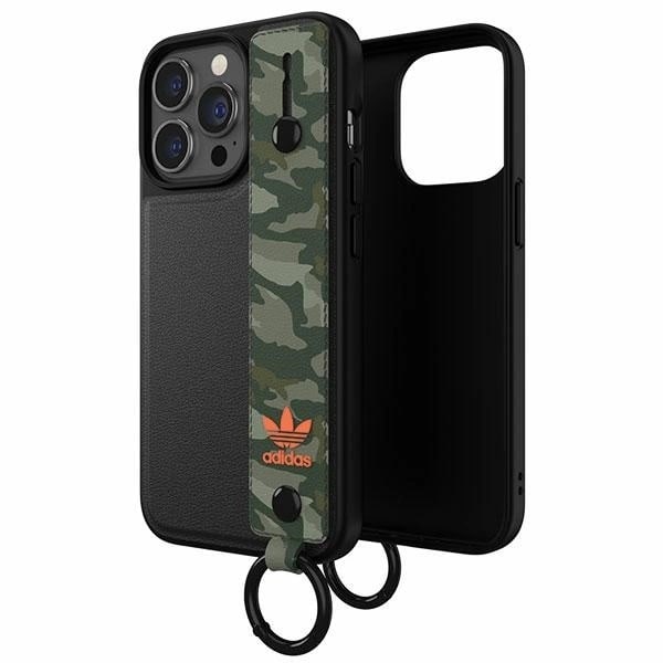 ADIDAS OR HAND STRAP COVER TIL IPHONE 13 PRO / IPHONE 13 - SORT OG GRØN