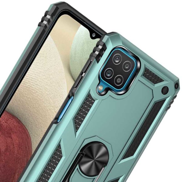 Spacecase Case Cover För Samsung Galaxy A12 Green Ring Nx