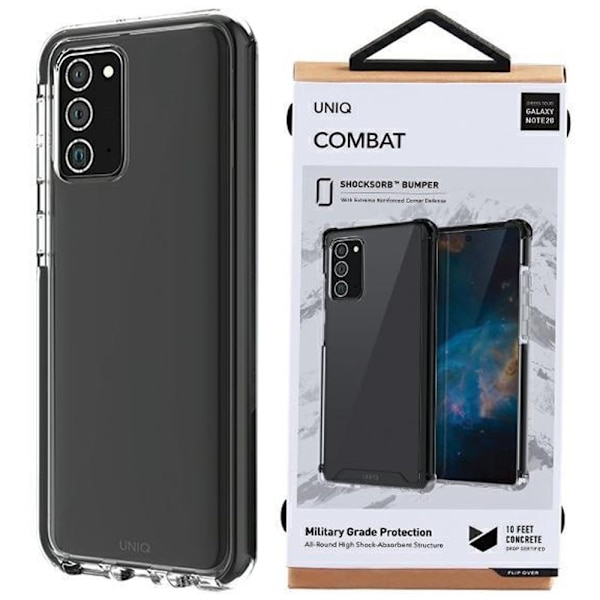 Uniq Combat-deksel til Samsung Galaxy Note 20 - Svart