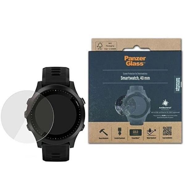 PanzerGlass SmartWatch skjermbeskytter for 40 mm smartklokker
