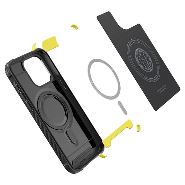 SPIGEN RUGGED ARMOR MAG MAGSAFE IPHONE 15 PRO MAX MATTE SVART
