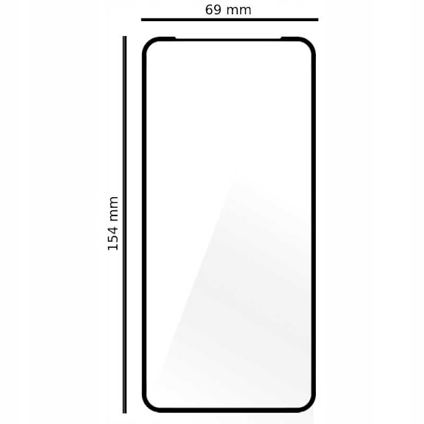 Spacecase 5D Härdat Glas För Samsung Galaxy A71 Helt Glas