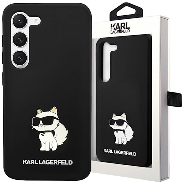 Karl Lagerfeld Silikon Choupette Deksel til Samsung Galaxy S24 - Svart