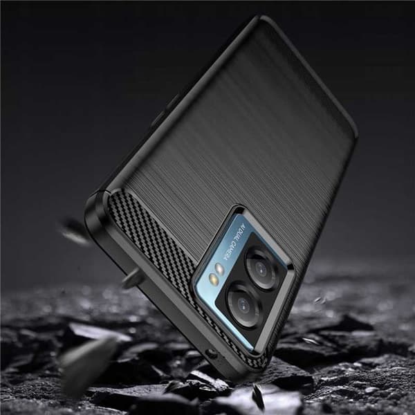 Spacecase Case Carbon Case För Oppo A57 4G A57S A77 5G Svart