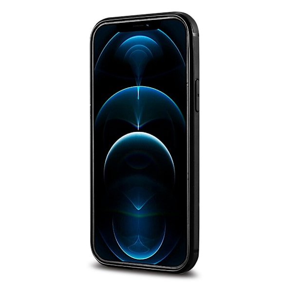 ICARER CASE CASE LÆDERCOVER TIL IPHONE 12 PRO MAX SORT