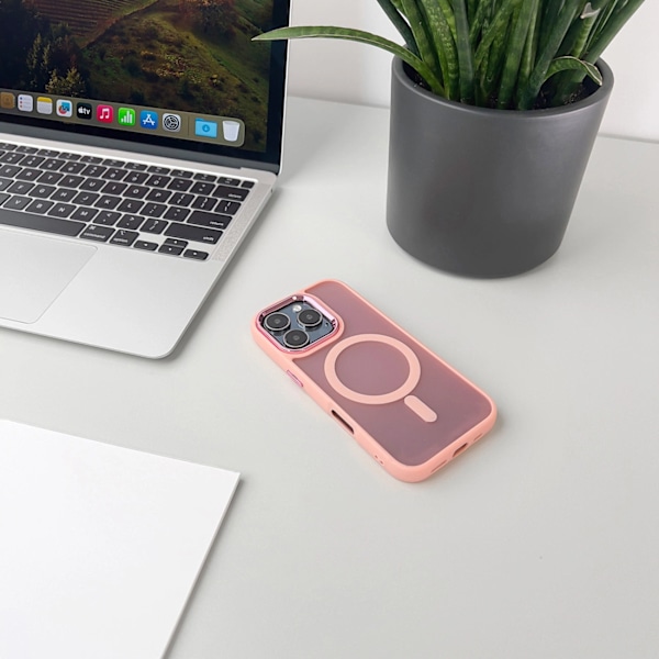 MAGNETIC COLLECTION MAGSAFE ETUI TIL IPHONE 16 PLUS - PINK