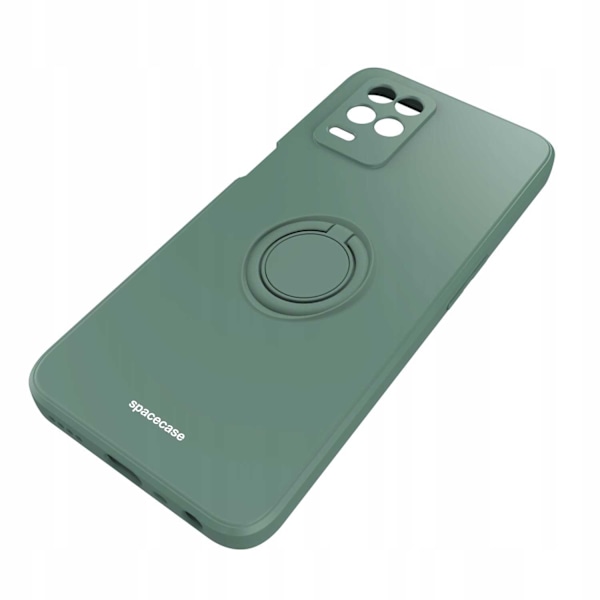 Spacecase Silikonecase Ring For Realme 8 5G Mörkgrön