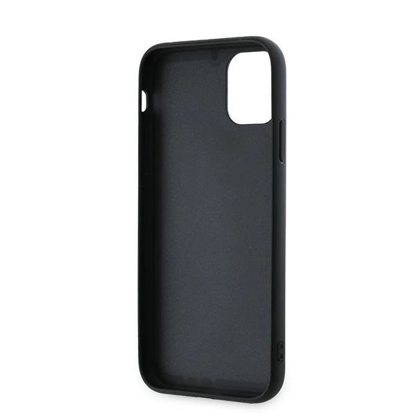 KARL LAGERFELD DIAGONAL QUILTED SCRIPT COVER TIL IPHONE 11 / XR - SORT