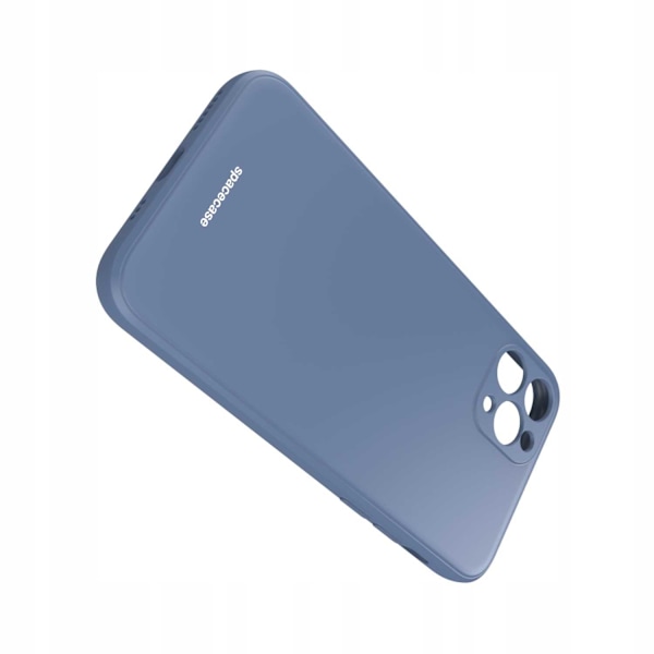 Spacecase Silikonfodral För Iphone 11 Pro Max Blåt Skydd