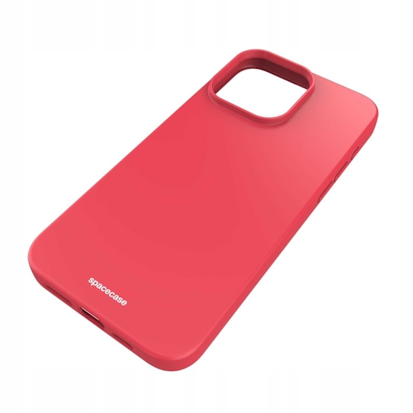 Spacecase Silikonfodral För Iphone 15 Pro Max Rött Skydd