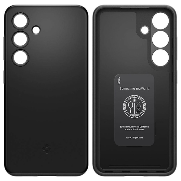 SPIGEN THIN FIT ETUI TIL SAMSUNG GALAXY S24 - SORT