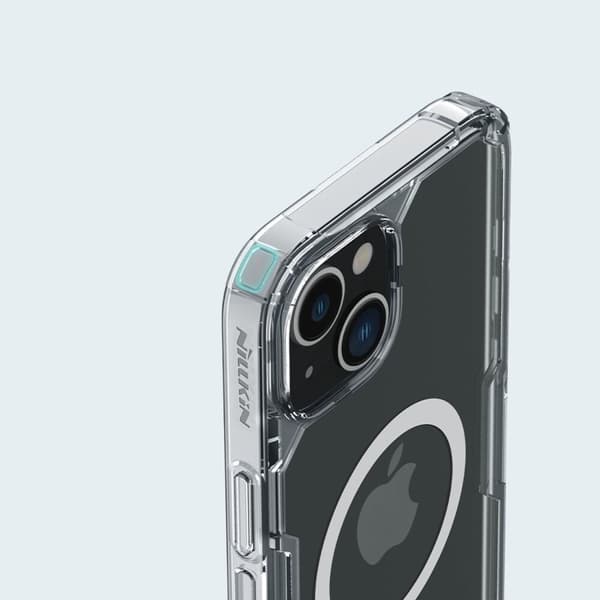 NILLKIN CASE MED MAGSAFE TIL IPHONE 14+ TRANSPARENT