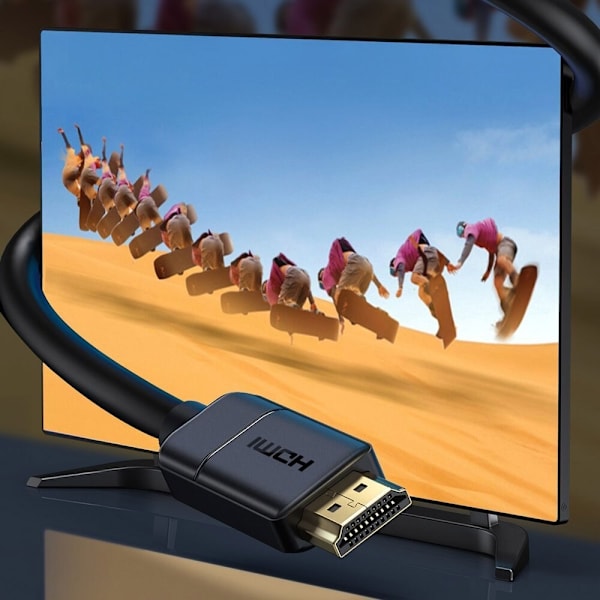 Baseus-kabel HDMI 2.0 4K 30 Hz 3D HDR 18 Gbps 8 m svart (CAKGQ-E01)