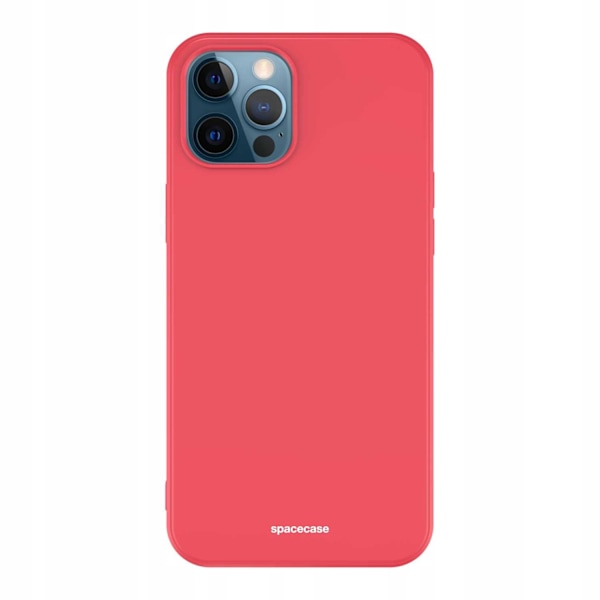 Spacecase Silikonfodral För Iphone 12 Pro Max Rött Skydd