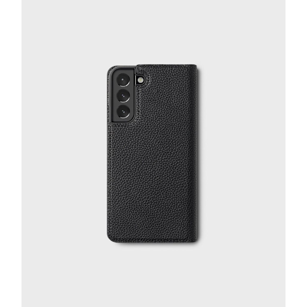 Ringke Folio Signature Flip-veske i skinn til Samsung Galaxy S22+ (S22 Plus) svart (FSS118R262)