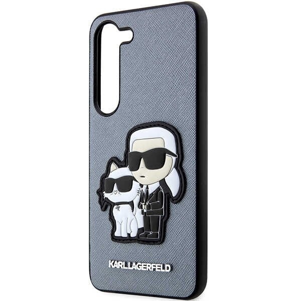 Karl Lagerfeld KLHCS23SSSANKCPG S23 S911 Hard Case - Grå Saffiano Karl&Choupette