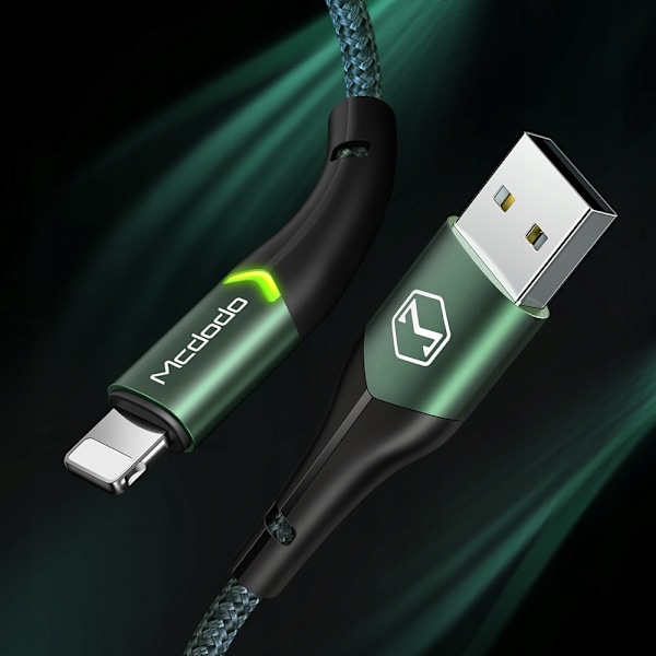 MCDODO USB LIGHTNING SNABBLADDNINGSKABEL 36W FÖR IPHONE 13 14 1M LED ORANGE