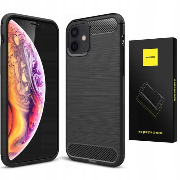 Spacecase Case Cover Till Iphone 12 12 Pro Black Sc Carbon