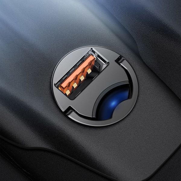 Baseus Tiny Star mini smart USB billader 30W Quick Charge 3.0 grå (VCHX-A0G)