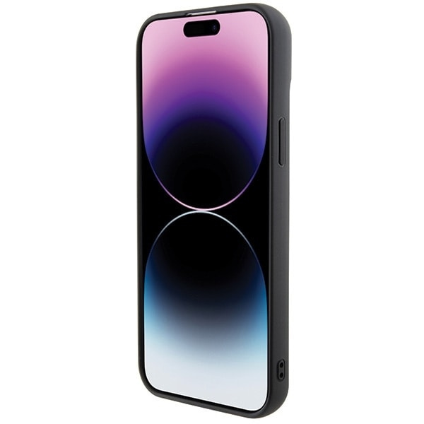 Karl Lagerfeld 3D Rubber Multi Logo Deksel til iPhone 15 Plus - Svart