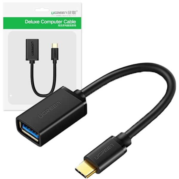 Ugreen Adapter OTG-kabel fra USB 3.0 til USB Type C Black (30701)